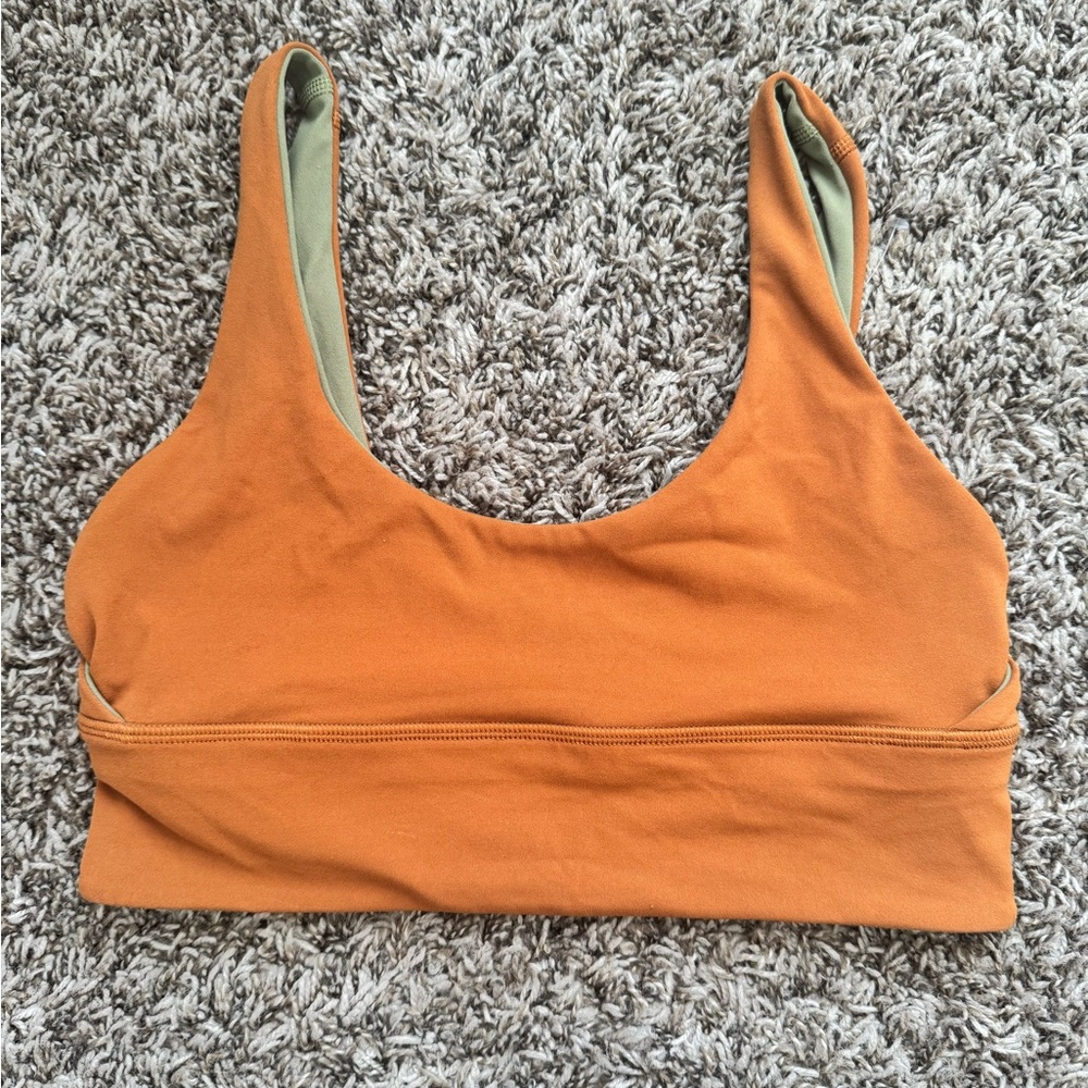 Lululemon Athletica Burnt Orange Sports Bra reversible